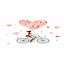 Romantic Cyclist Girl Mug