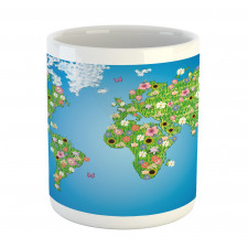 Daisy Lily Grass Mug