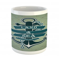 Diamond Pattern Nautical Mug