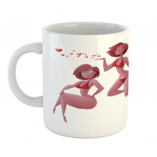 Woman in Swimwear Graphic Mug