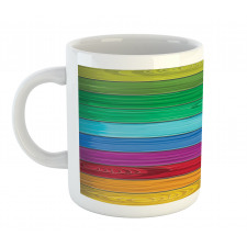 Colorful Wood Stripes Mug