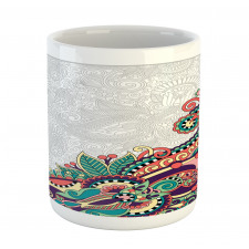 Floral Tribal Paisley Mug