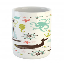 Pastel Marine Elements Mug