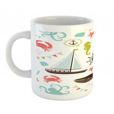 Pastel Marine Elements Mug