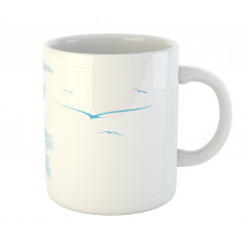 Island Palms Abstract Mug