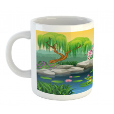 Duck and Frog in a Lake Mug