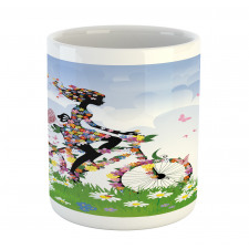 Vintage Romantic Bike Mug