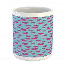 Pink Heart on Polka Dots Mug