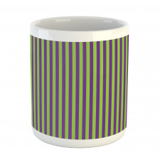 Blue Green Bold Stripes Mug