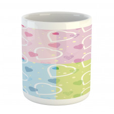 Hearts Dots Colorful Mug