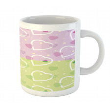 Hearts Dots Colorful Mug