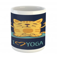 Cat Lotus Position Mug