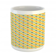 Classic Checkered Striped Mug