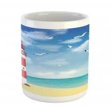 Lighthouse Seagulls Ocean Mug