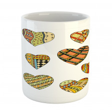 Heart Shapes Pattern Mug