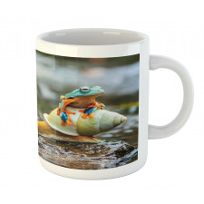 Frog Above the Snail Mug