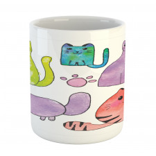 Cats in Watercolor Style Mug