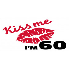 Kiss Me I am 60 Words Mug