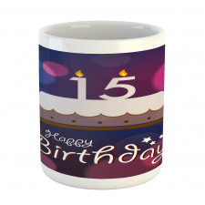 15 Birthday Cake Mug