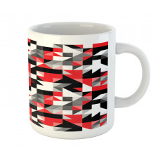 Half Triangles Square Mug