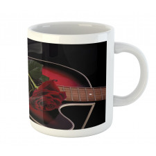 Guitar with Love Rose Mug