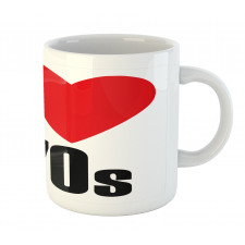 I Love the 70s Pictogram Mug