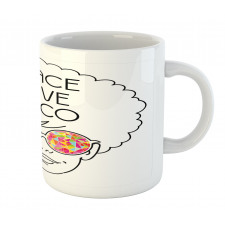 Girl Afro Hair Glasses Mug