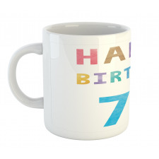 Abstract 70 Birthday Mug