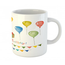 Watercolor Birthday Mug