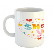 Hearts Flowers Mug