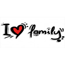 I Heart Family Pictogram Mug