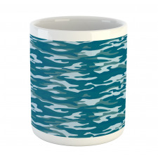 Camouflage Oceanic Colors Mug