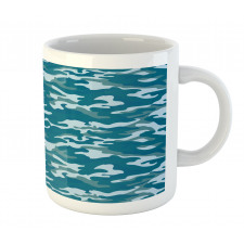 Camouflage Oceanic Colors Mug