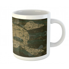 Rusty Aged Camo Design Mug