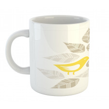 Art Deco Birds Leaves Mug