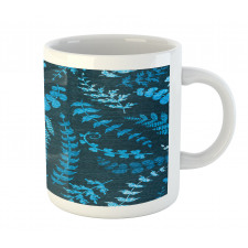 Floral Swirl Leaves Branch Mug