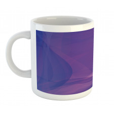 Indigo Wavy Modern Art Mug