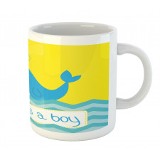 Its a Boy Whale Mug