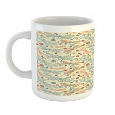 Dragonflies and Flowers Mug