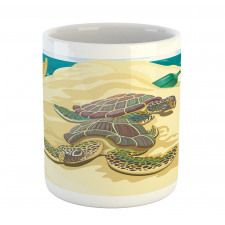 Sea Turtles Sand Boat Mug