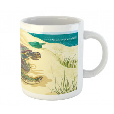 Sea Turtles Sand Boat Mug