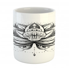 Ornamental Lotus Sketch Mug