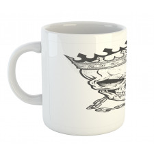 Skull Hip Hop Style Sketch Mug