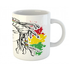 Grunge Flag Colors Reggae Mug