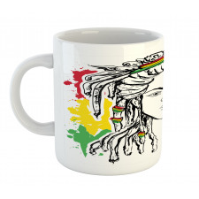 Grunge Flag Colors Reggae Mug