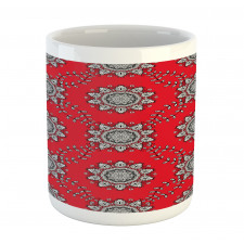 Swirls Floral Mesh Mug