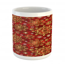 Xmas Flora Ornament Mug