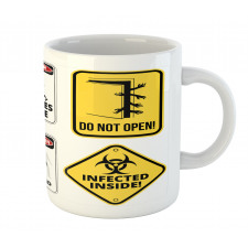 Warning Signs Evil Mug