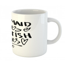 Mermaid Kiss Starfish Words Mug