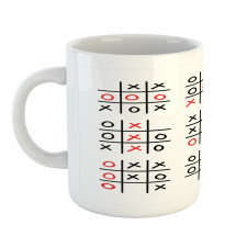 Tic Tac Toe Game Set Art Mug